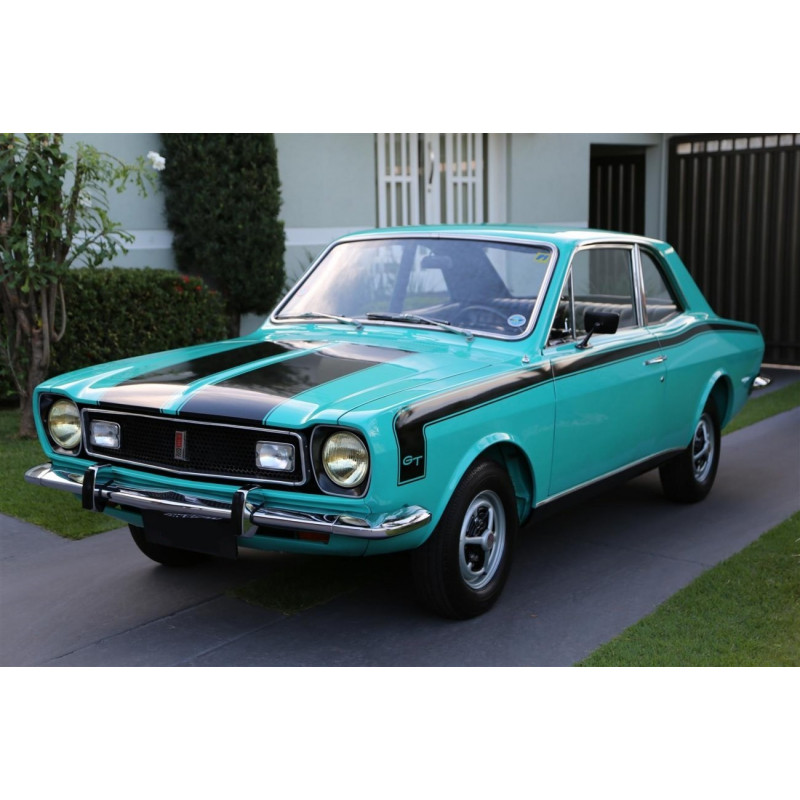 Roda Corcel GT Até 77 Aro 13 Tala 5 Com Emblema Restaurada - Jogo