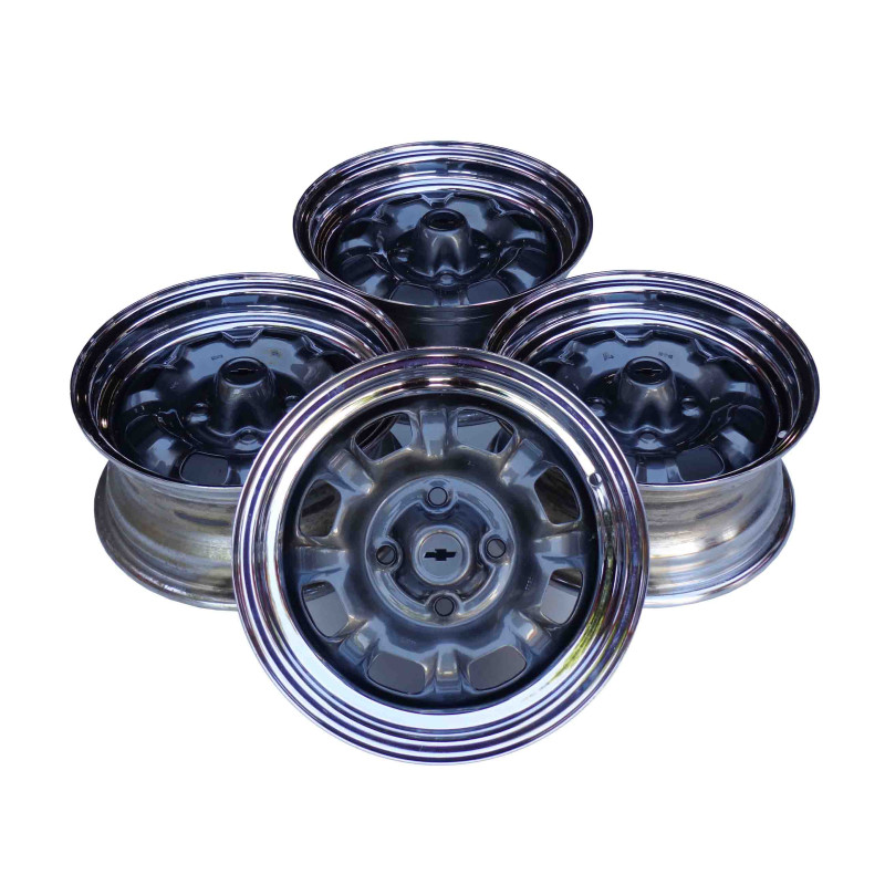 Roda Ferro Gama Cromada Chevette Marajó Chevy Aro 13 Tala 6 - Jogo