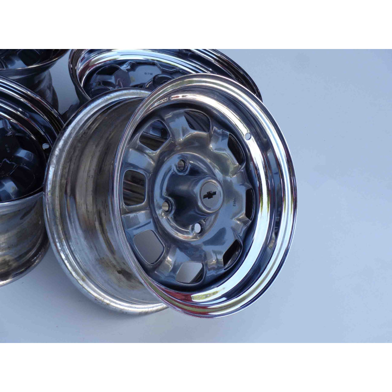 Roda Ferro Gama Cromada Chevette Marajó Chevy Aro 13 Tala 6 - Jogo
