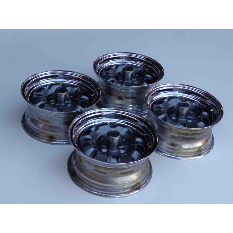 Roda Ferro Gama Cromada Chevette Marajó Chevy Aro 13 Tala 6 - Jogo