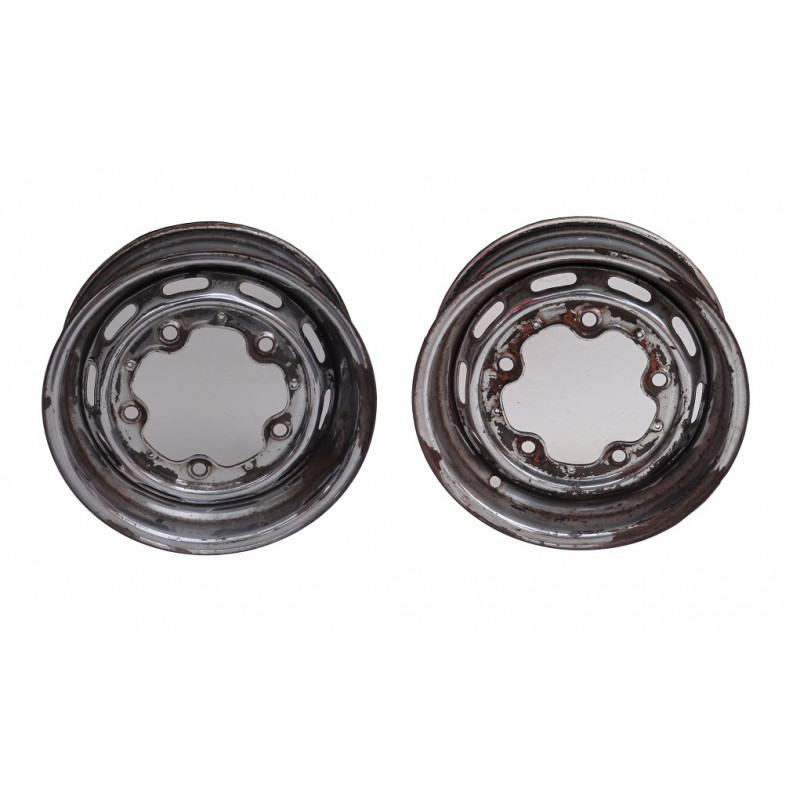 Roda Fusca 5 Furos 1967 Em Diante Aro 15 Tala 5 Cromada Usada - Par