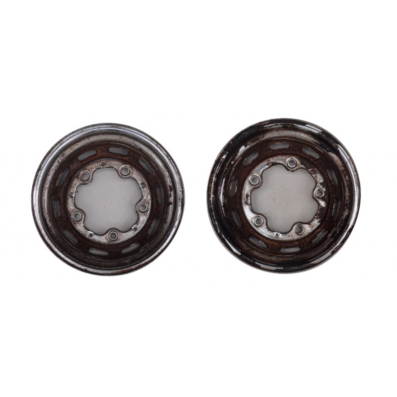 Roda Fusca 5 Furos 1967 Em Diante Aro 15 Tala 5 Cromada Usada - Par