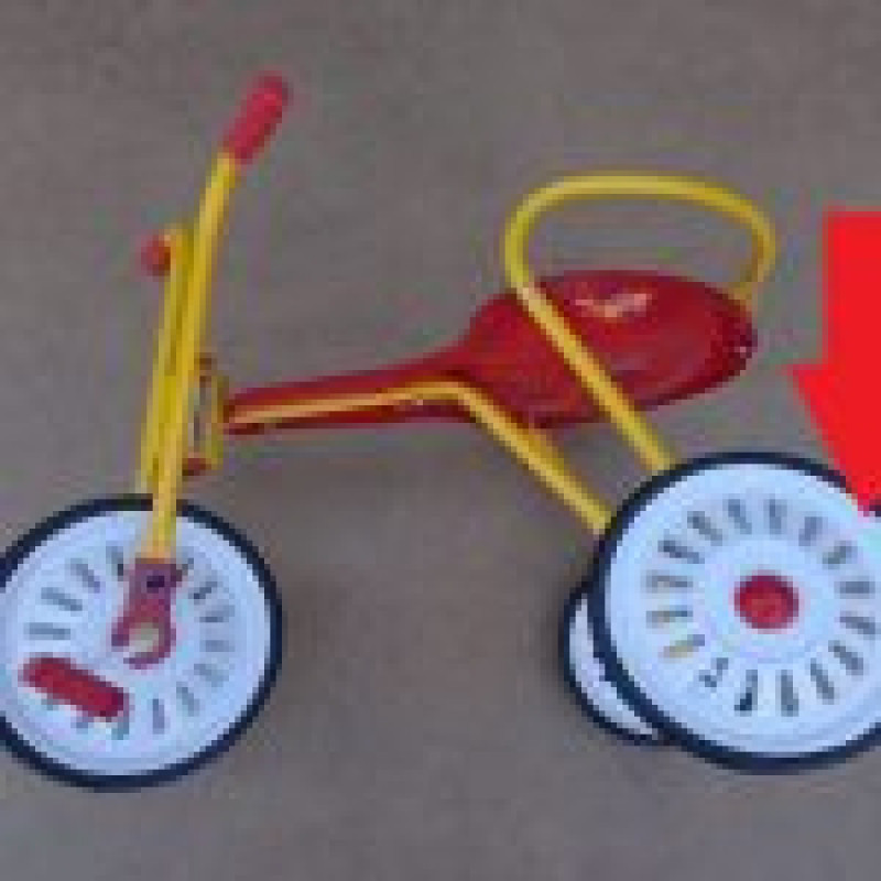 Roda Rodinha Triciclo ou Jeep Bandeirantes Nova