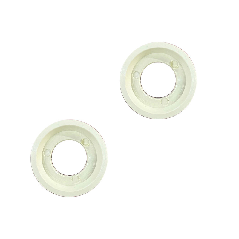 Moldura Roseta Maçaneta Manivela Fusca Bege - Par