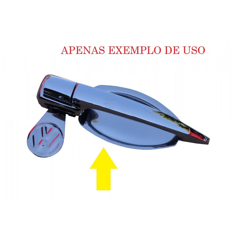 Concha Maçaneta Saboneteira Fusca Inox - Par