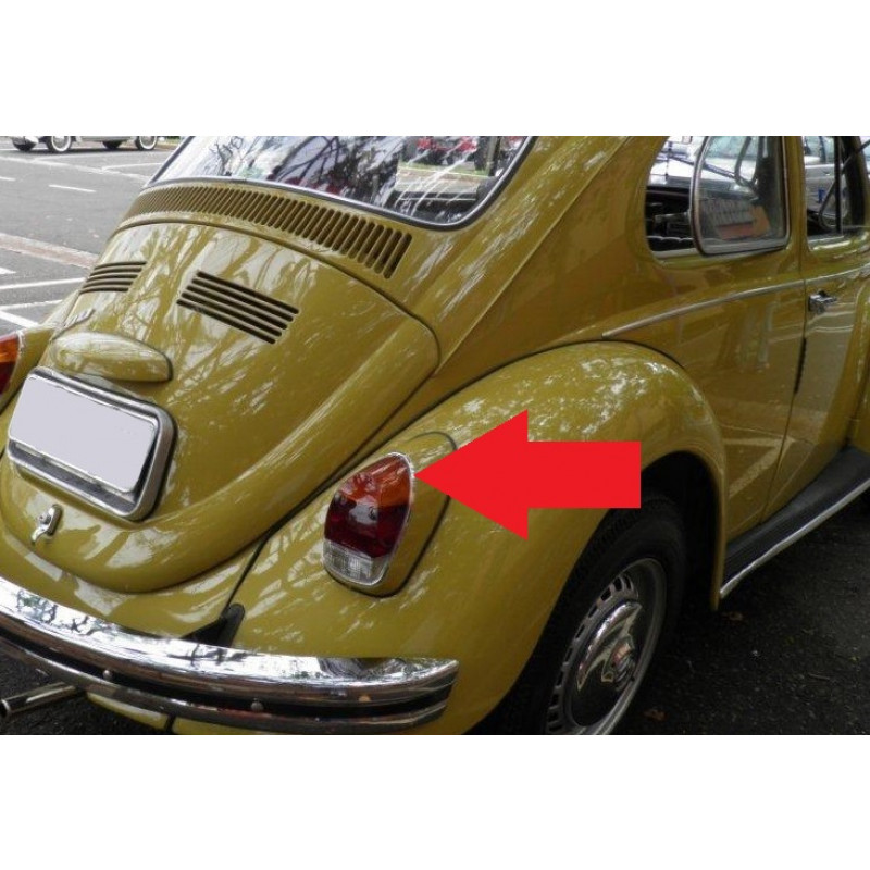 Aro da Lente Lanterna Traseira Fusca 1300L 1500 1600 70 à 78 - Par