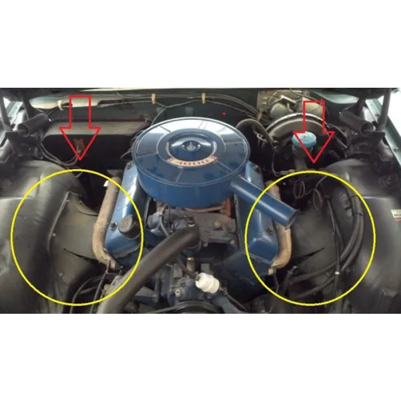 Guarda Pó Dianteiro Motor Galaxie Ltd Landau - Par