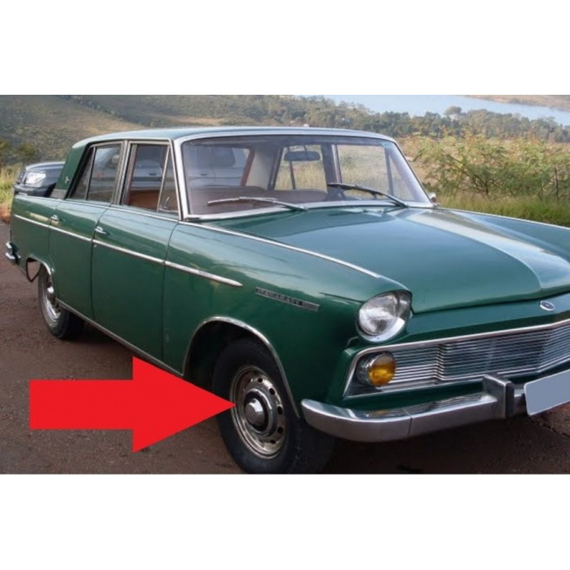 Sobre Aro 15 Aero Willys 63 em Diante Novo Cromado - Jogo