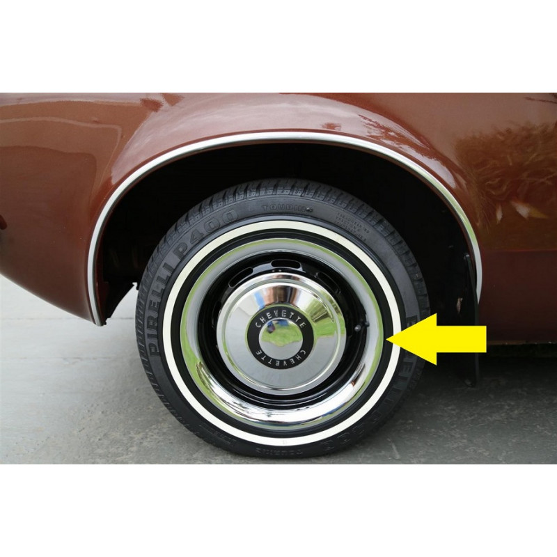 Sobre Aro de Roda 13 '' em Metal Cromado Novo - Jogo