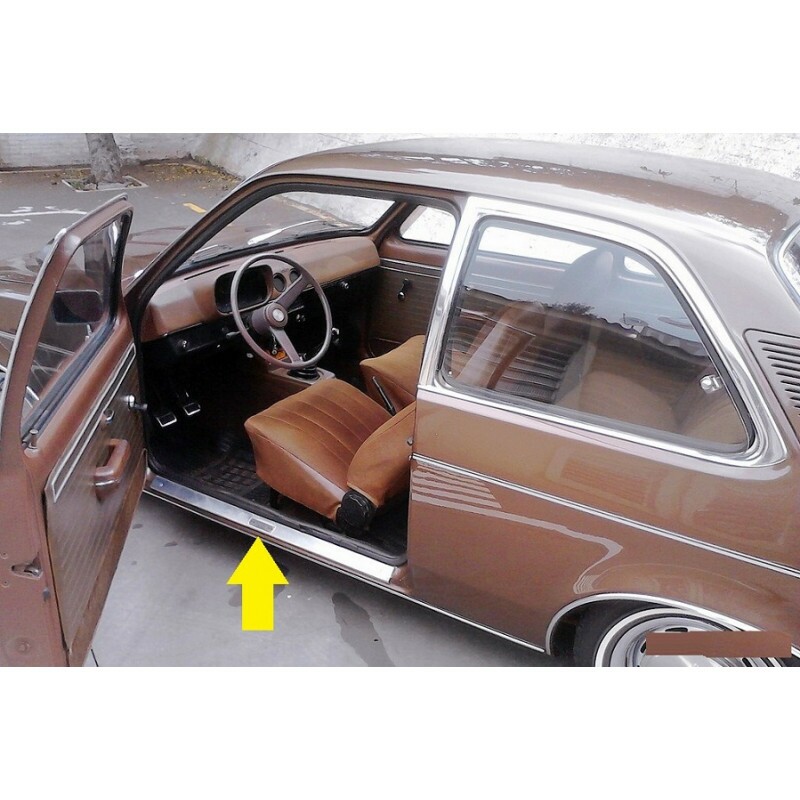 Friso Soleira Porta Chevette 2 Portas Inox Novo - Par