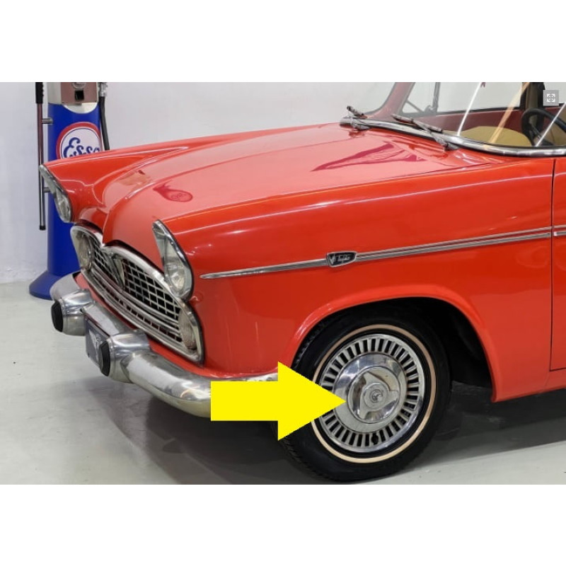 Spinner Da Calota Simca Cromado Novo Jogo Prateado