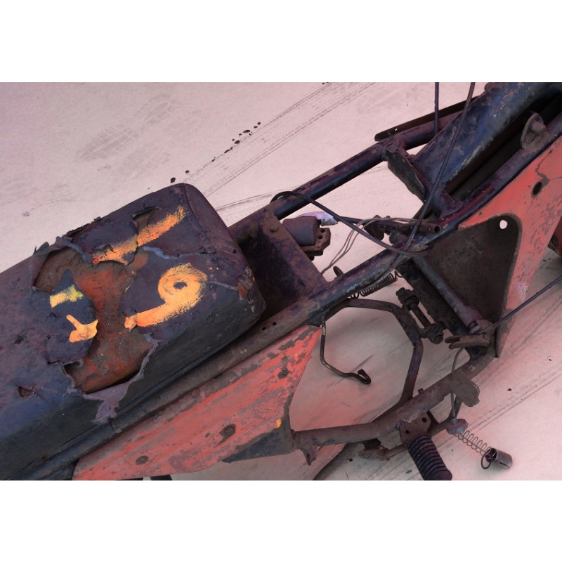 Sucata Moto Antiga Xispa Década 70 No Estado Sem Documentação 