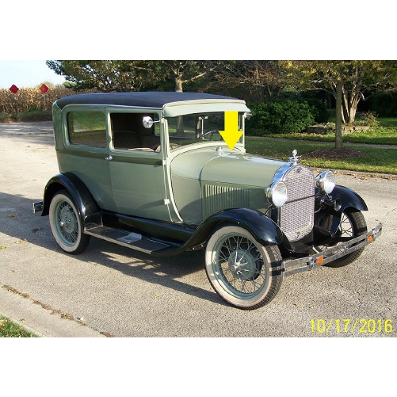 Suporte Traseiro Dobradiça Capô Ford A 1928 e 1929 Cromado Novo