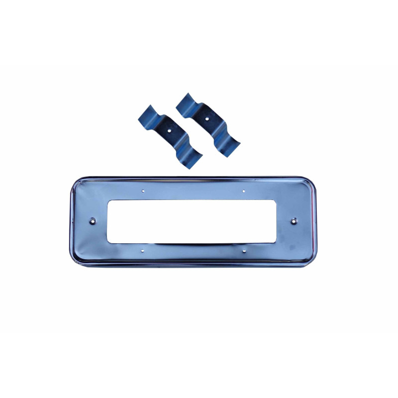 Suporte Moldura Cromada Placa Dianteira Vw Fusca até 1970