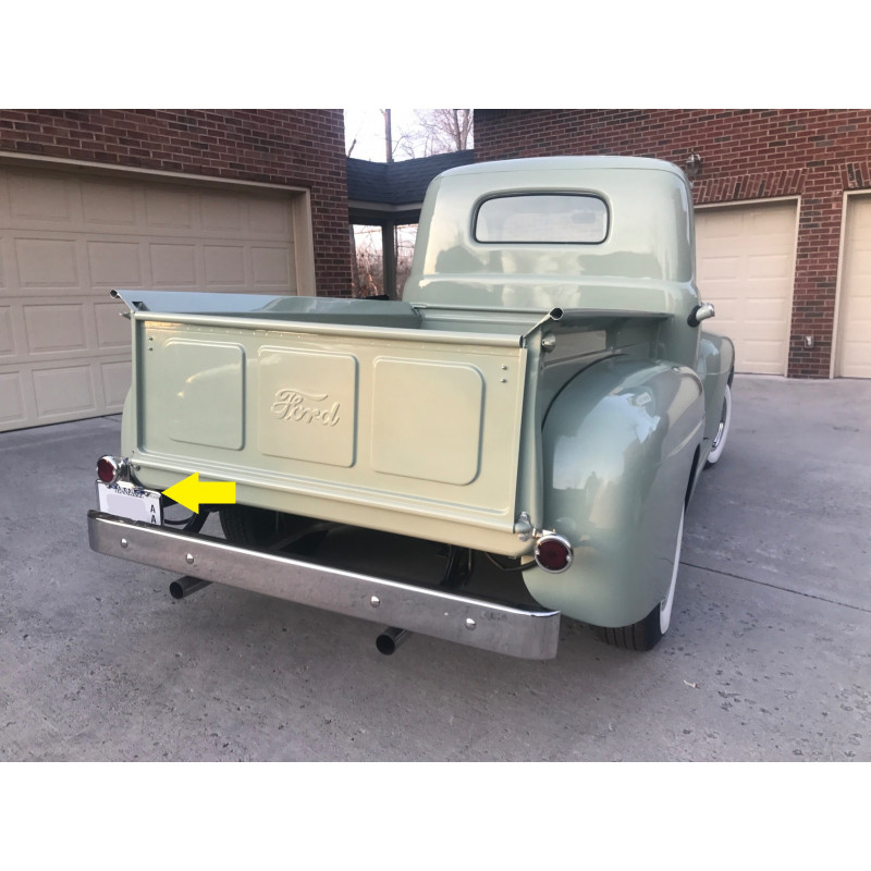 Suporte da Placa F-1 F-100 1948 a 1961 Preto