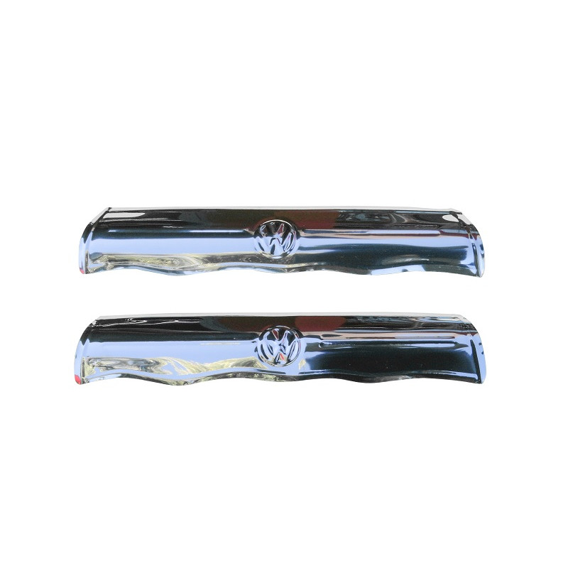 Sovaqueira Apoia Encosta Braço Porta Fusca Inox Estampada Par