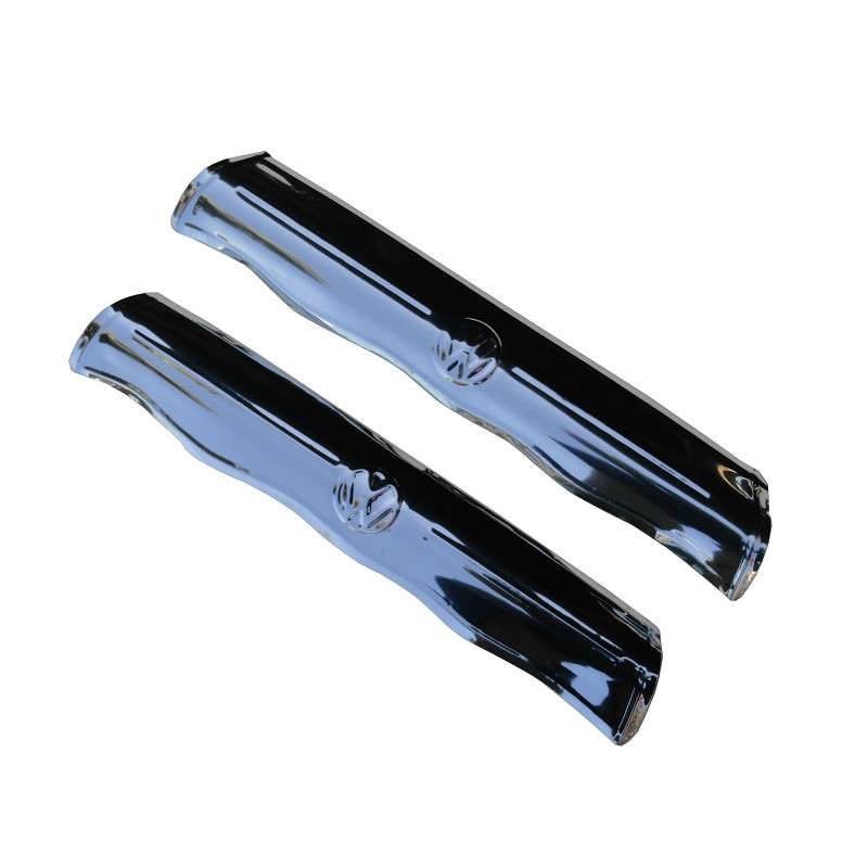 Sovaqueira Apoia Encosta Braço Porta Fusca Inox Estampada Par