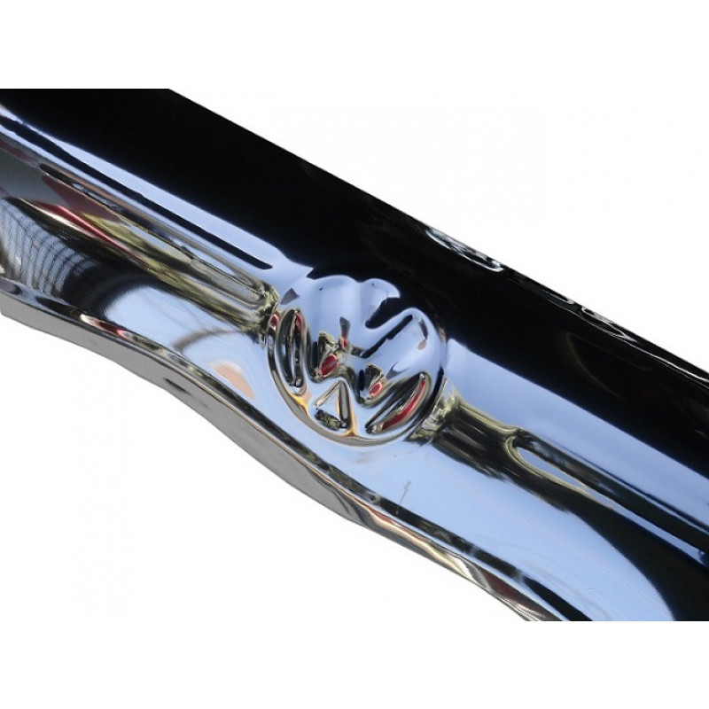 Sovaqueira Apoia Encosta Braço Porta Fusca Inox Estampada Par