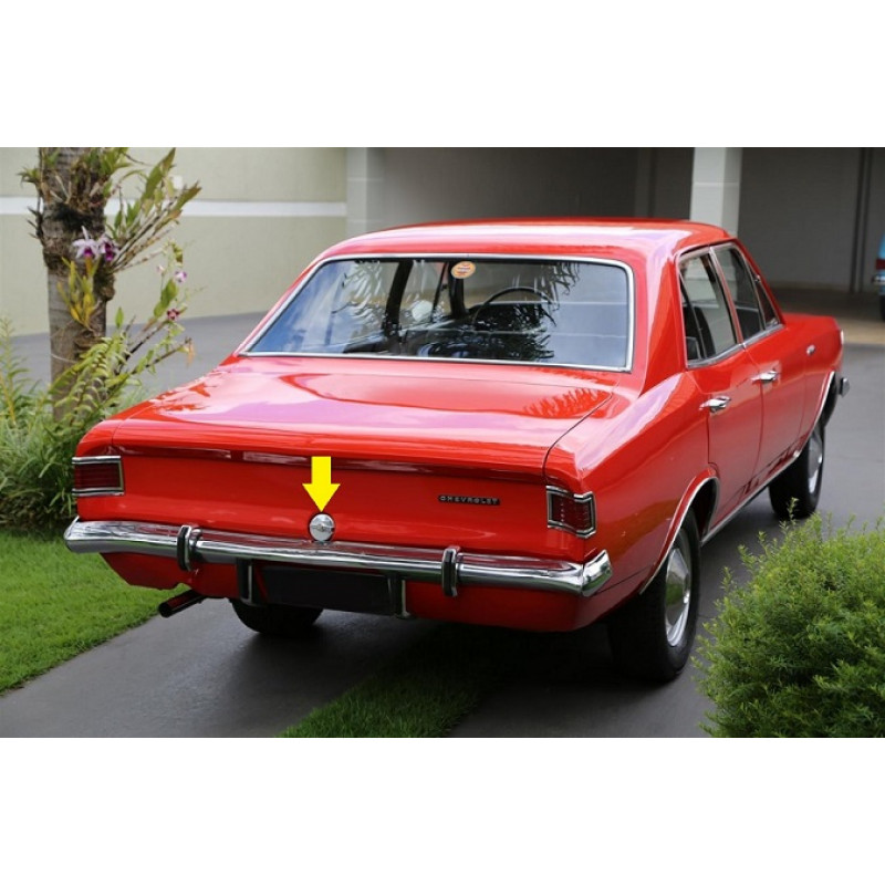 Tampa Tanque Combustível Opala 1969 a 1974 com Chave Cromado