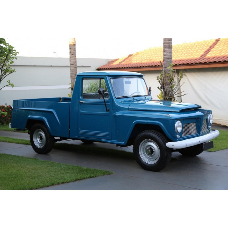 Tampa Frente da Caçamba Willys Ford F-75 Em Chapa Nova