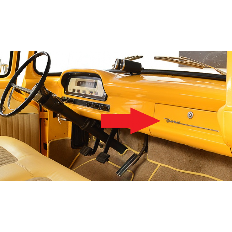 Tampa do Porta Luvas F-100 F-350 F-600 62 à 71 Com Botão Original Usada