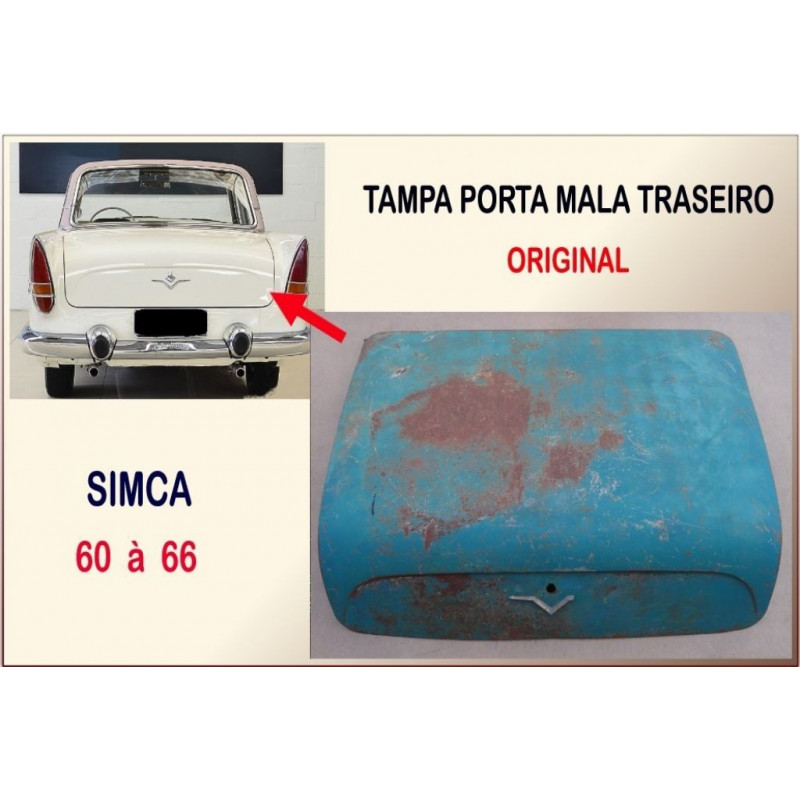 Tampa Porta Mala Simca 60 à 66 Original
