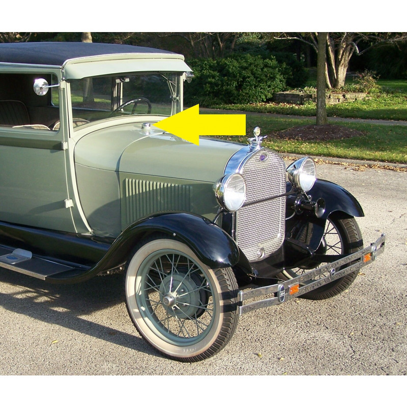 Tampa do Tanque de Gasolina Fordinho A 1928 a 1929 Cromada