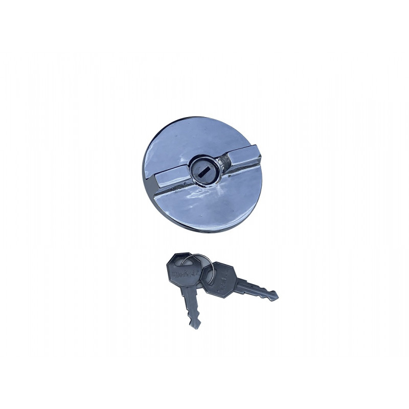 Tampa Tanque Combustível Opala 1969 a 1974 com Chave Cromado