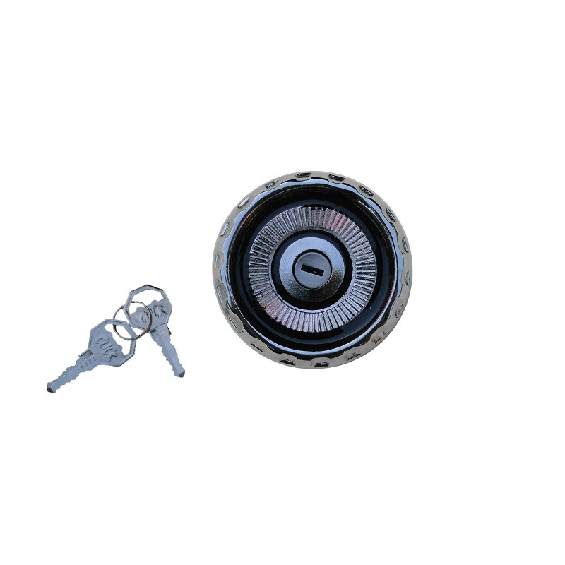 Tampa Combustível Ford Corcel I 1973 a 1977 Cromada com Chave Nova