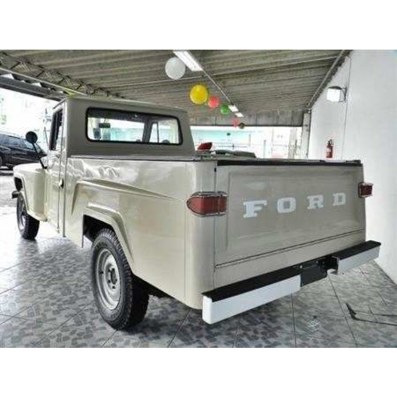 Tampa Traseira Caçamba F-75 Logo Ford