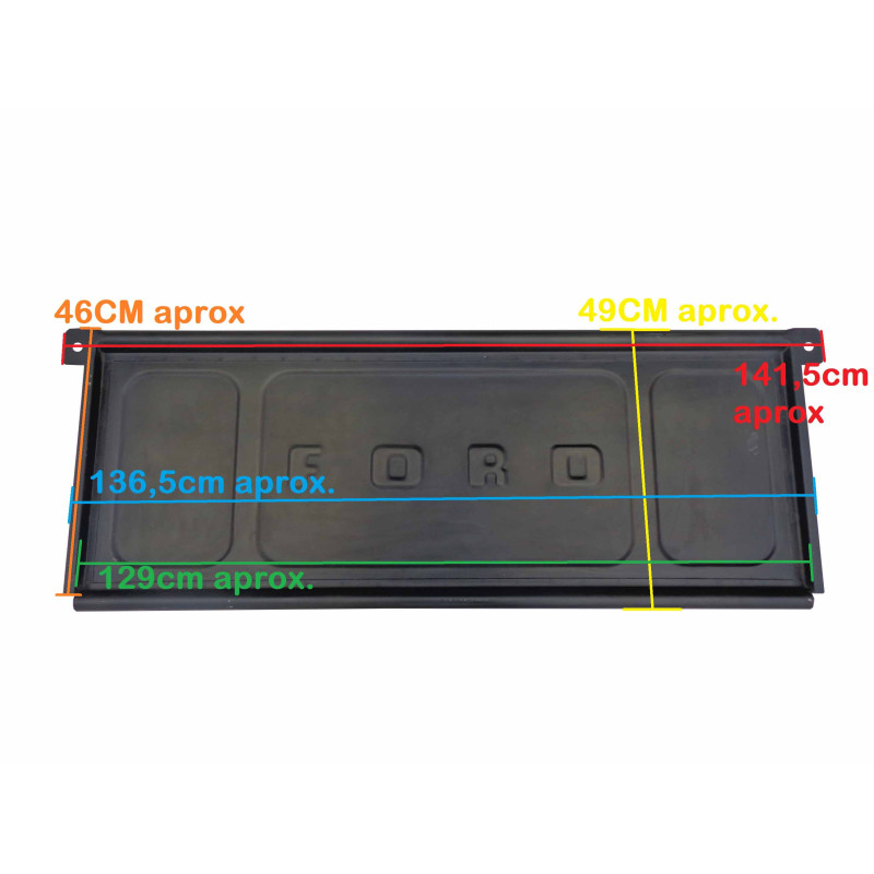 Tampa Caçamba Traseira Ford F-100 1953 a 1961