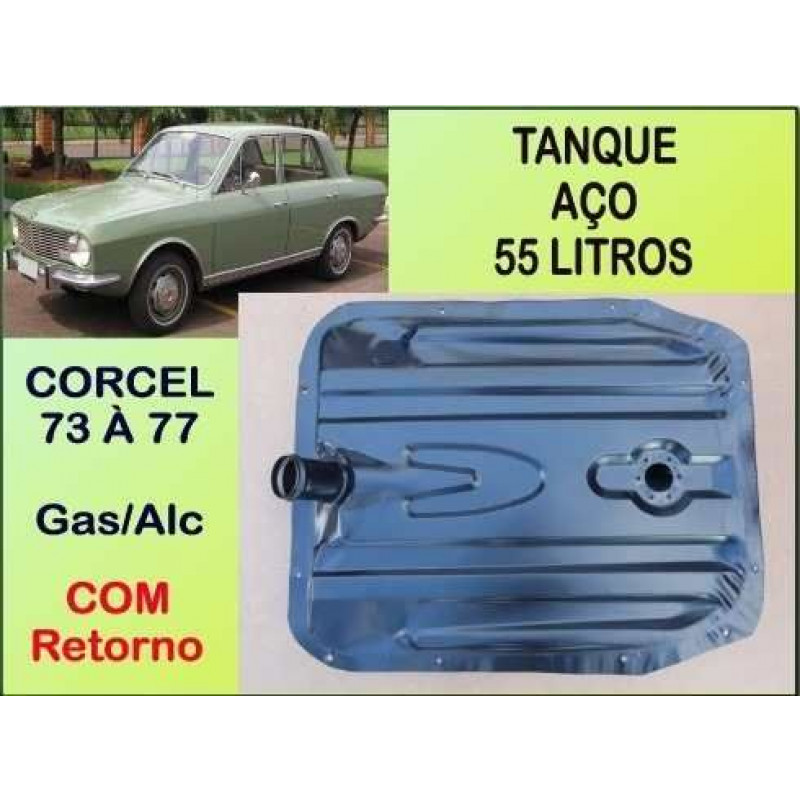 Tanque Combustível 55 Litros Corcel 73 à 77 com Retorno