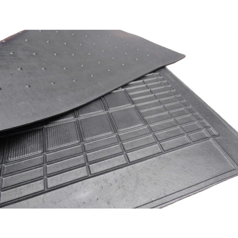 Tapete Interno Borracha Ford Pampa 1982 a 1997 Preto - Par