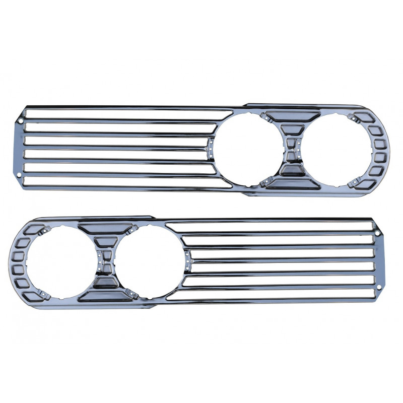 Grade Tela Central F-100 Passeio 1965 a 1968 Original Cromada - Par