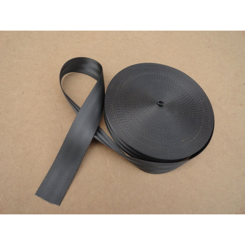 Tira Fita Cinto De Segurança Automotivo Cinza Metro