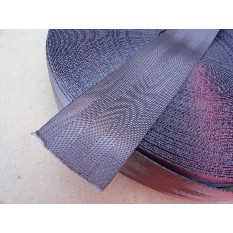 Tira Fita Cinto De Segurança Automotivo Marrom Metro