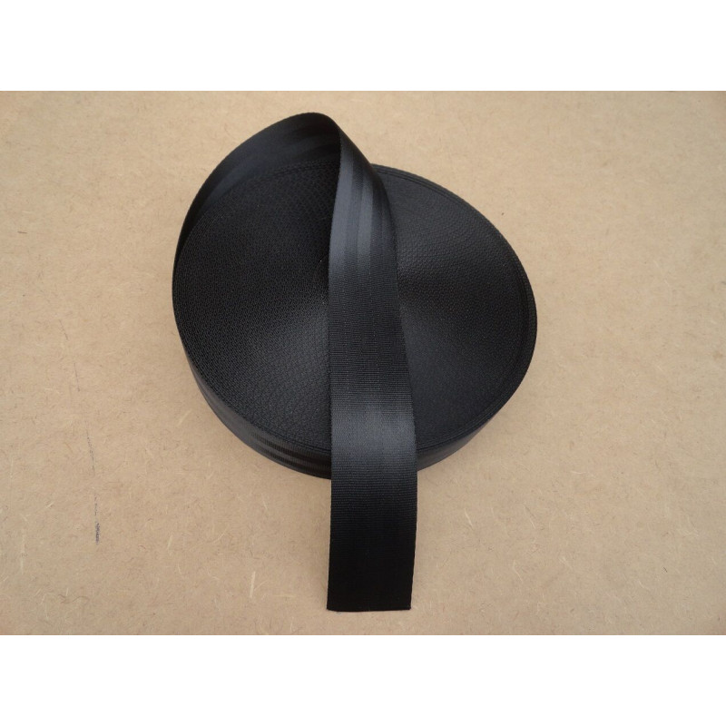 Tira Fita Cinto De Segurança Automotivo Preto Metro