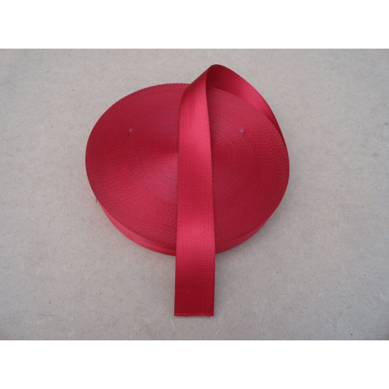 Tira Fita Cinto De Segurança Automotivo Vermelha Metro