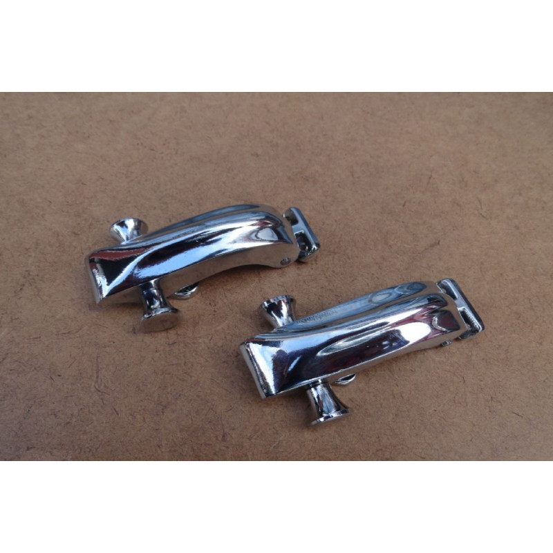 Trinco da Janela Lateral Basculante Kombi até 1975 Cromado Novo - Par