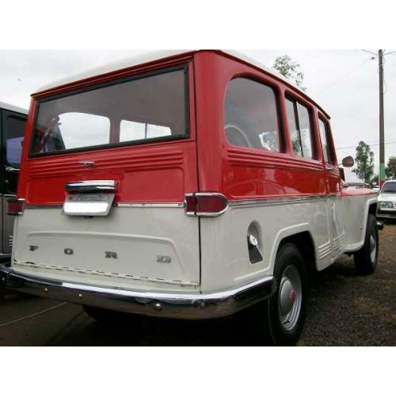 Lente Lanterna Traseira Reta Rural F-75 Direita