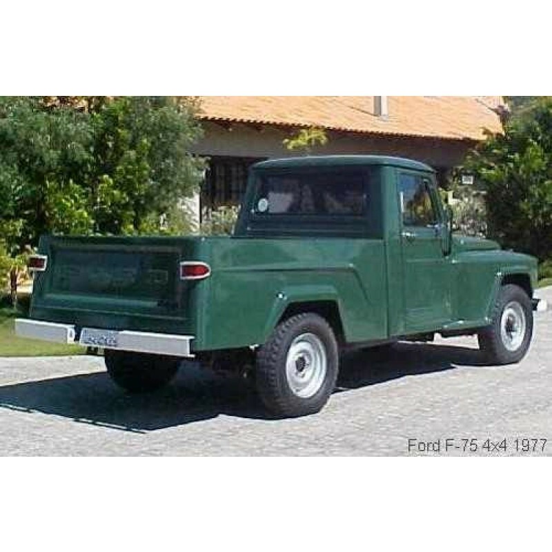 Lente Lanterna Traseira Reta Rural F-75 Direita