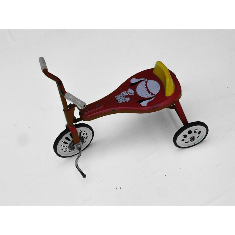 Triciclo Infantil Antigo Bandeirante Pequeno Urso Cachorro Balão Original Usado