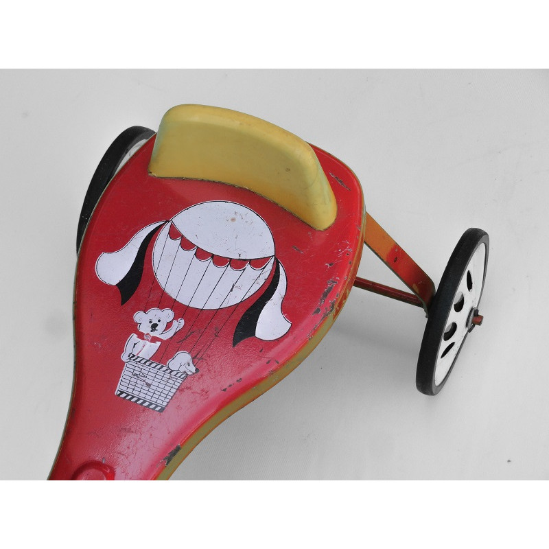 Triciclo Infantil Antigo Bandeirante Pequeno Urso Cachorro Balão Original Usado