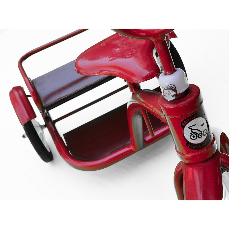 Triciclo Infantil Antigo Bandeirante 2 Irmãos Vermelho Original Usado