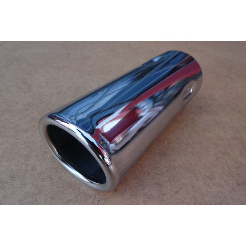 Tubo Escape Opala e Caravan 6 Cilindros Cromado Boca Reta