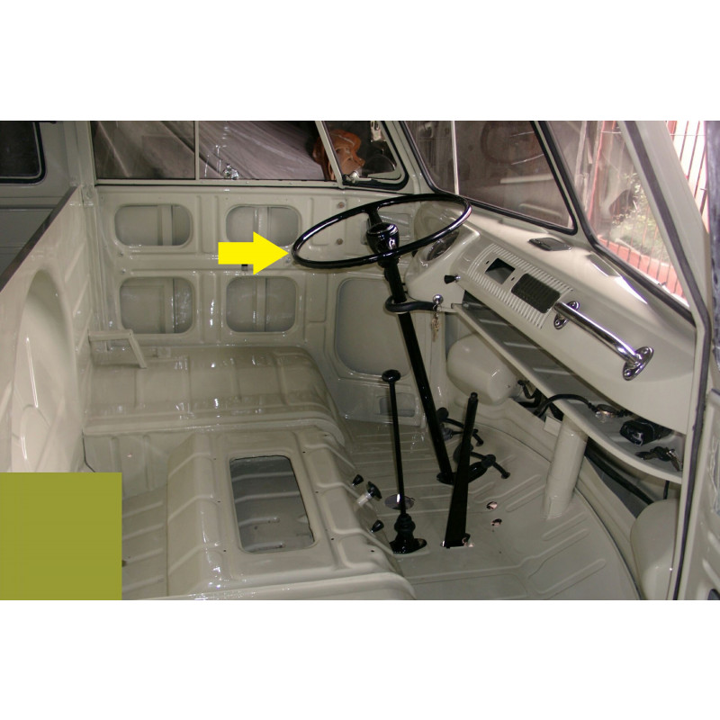 Volante Kombi Corujinha 1973 a 1975 Preto com Botão Original Usado