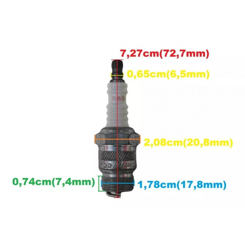 Vela de Ignição Antiga Champion 860 Lambretta Motos - Unitário
