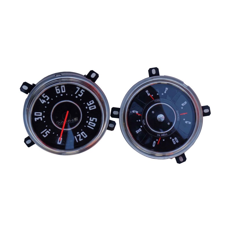 Velocímetro Relógio Instrumentos Chev Boca Sapo 1947 a 1953 Restaurado - Par