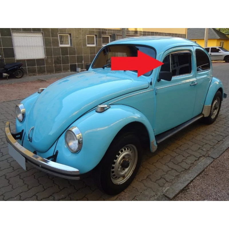 Vidro Quebra Vento Verde Fusca Temperado