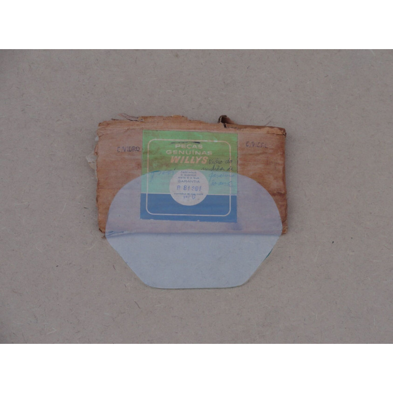 Vidro Original Novo Relógio Marcador Combustível Óleo Amperímetro Aero Willys